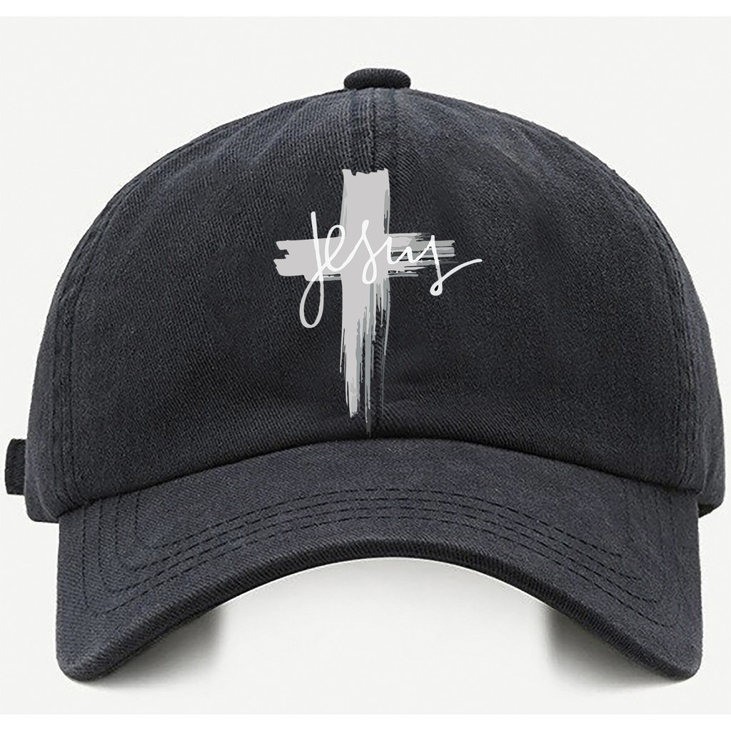 Bone baseball Bege Preto Branco Jesus Escrita Cruz Tamanho único com ajuste de tamanho em Oferta na Shopee