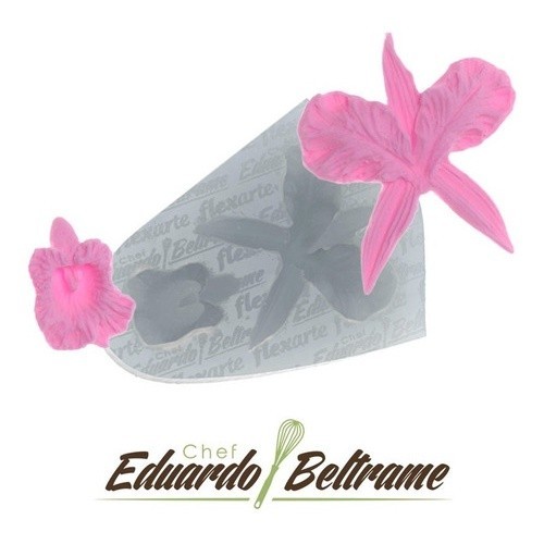 Molde De Silicone 747 - Flor Orquídea Peq - Eduardo Beltrame