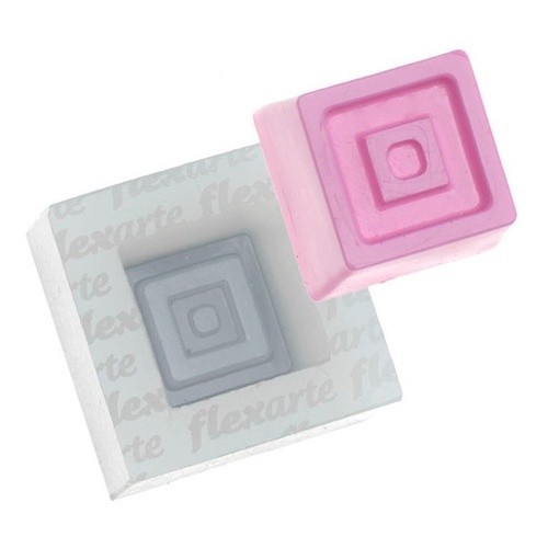 Molde De Silicone 790 - Doce Modelado Quadrado Square