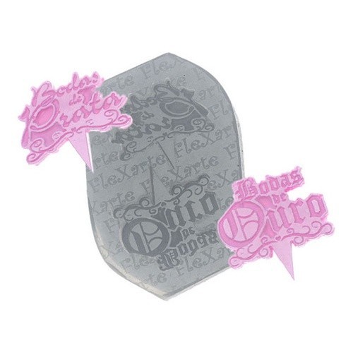 Molde De Silicone 328 -  Bodas Ouro & Bodas Prata - Feminino
