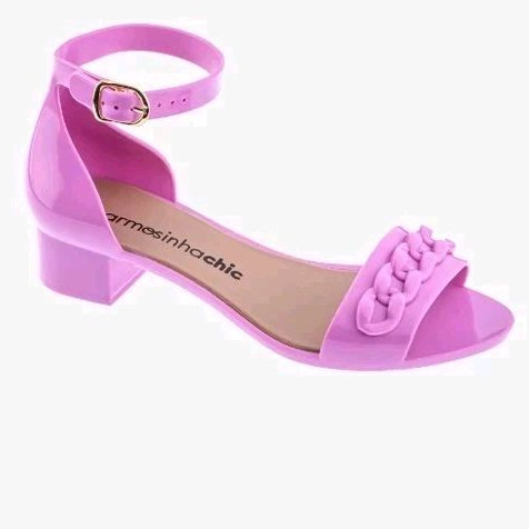 Sandália Infantil Menina Salto Alto Charmosinha chic moda infantil boneca