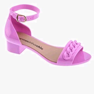 Sandália Infantil Menina Salto Alto  Charmosinha chic moda infantil boneca