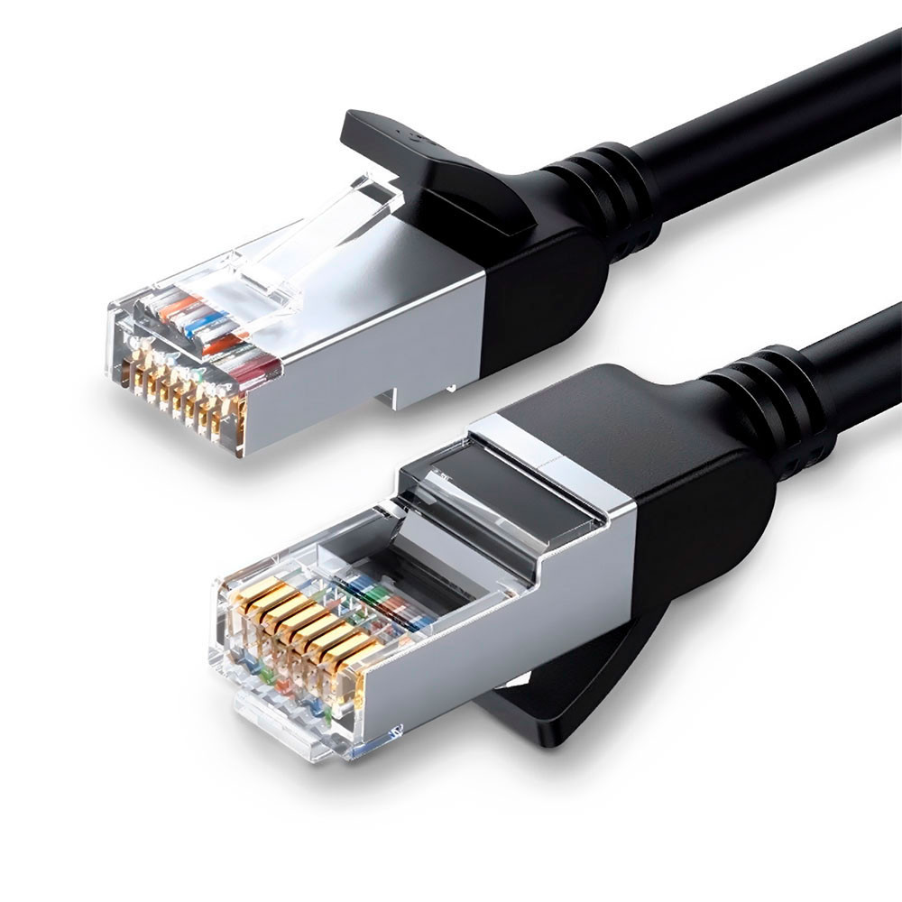 Cabo de Rede Rj45 Ugreen Cat6 UTP Macho 2 Metros Preto - Computers & Accessories