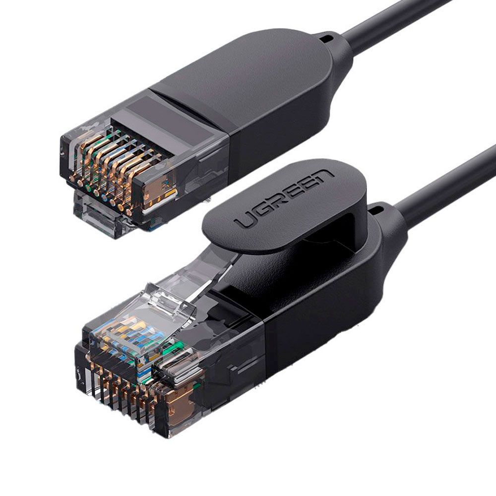 Cabo de Rede Rj45 Ugreen Cat6A UTP Macho 1.5Metro Preto - Computers & Accessories
