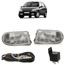 Kit Farol de Milha Auxiliar Megane Clio Laguna R19 1996 1997 1998 1999