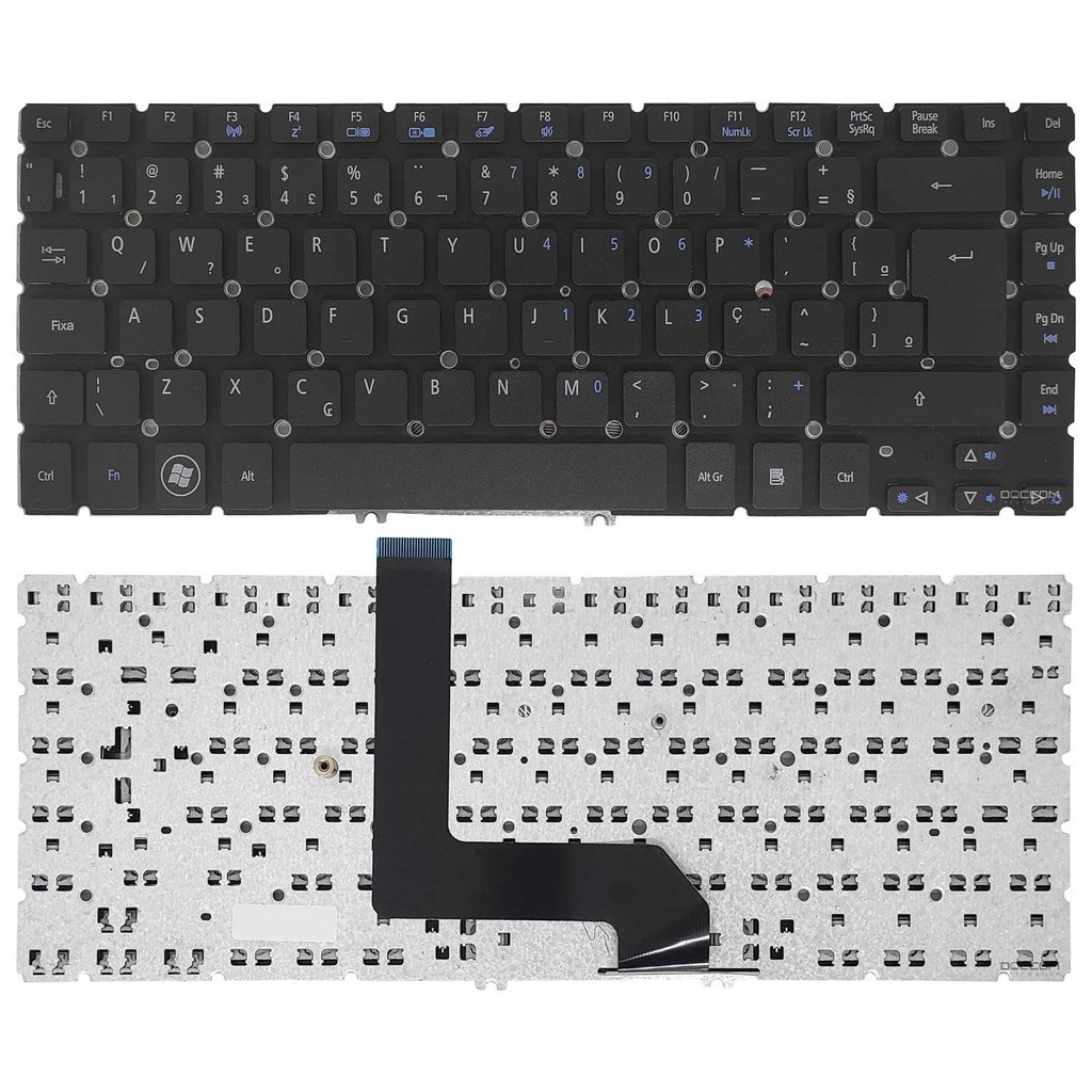 Teclado Compatível Notebook Acer M5-481T M5-481PT M5-481G M5-481PTG M5-481TG M5-481T-6650 M5-481T-6195 M5-481T-6417