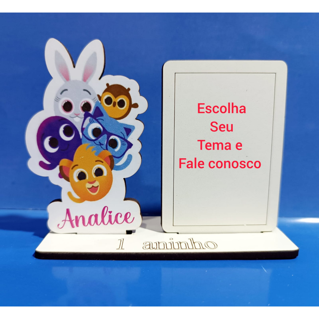 20 LEMBRANCINHAS DE ANIVERSÁRIO MINI TOTEM RETRATO PERSONALIZADA FOTO 06cm x 04 cm