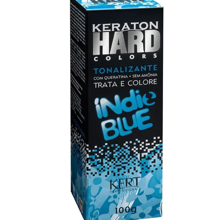 Tonalizante Keraton Hard Colors Indie Blue Kert Azul 100g