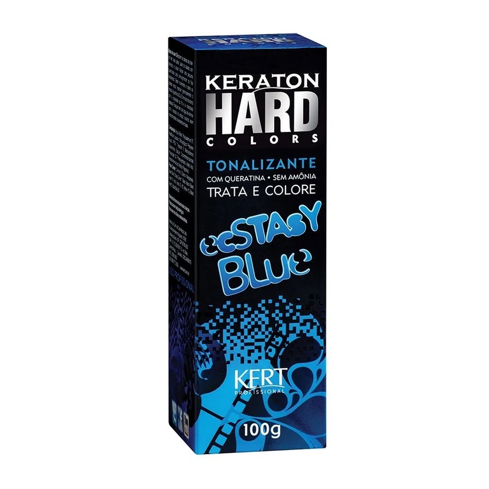 Tonalizante Keraton Hard Colors Estasy Blue Kert Azul 100g