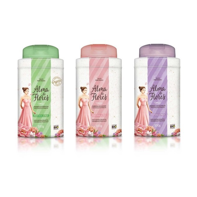 Talco Alma de Flores Perfumado 100g