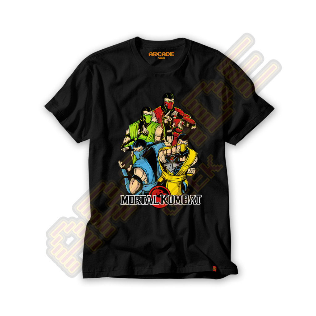 Camiseta Gamer Mortal  Scorpion Subzero Kombat Ermac Reptile Ninja