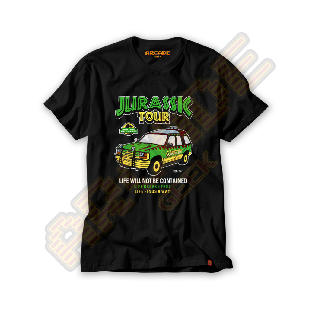 Camiseta Jurassic Park jeep Dinossauros Tour