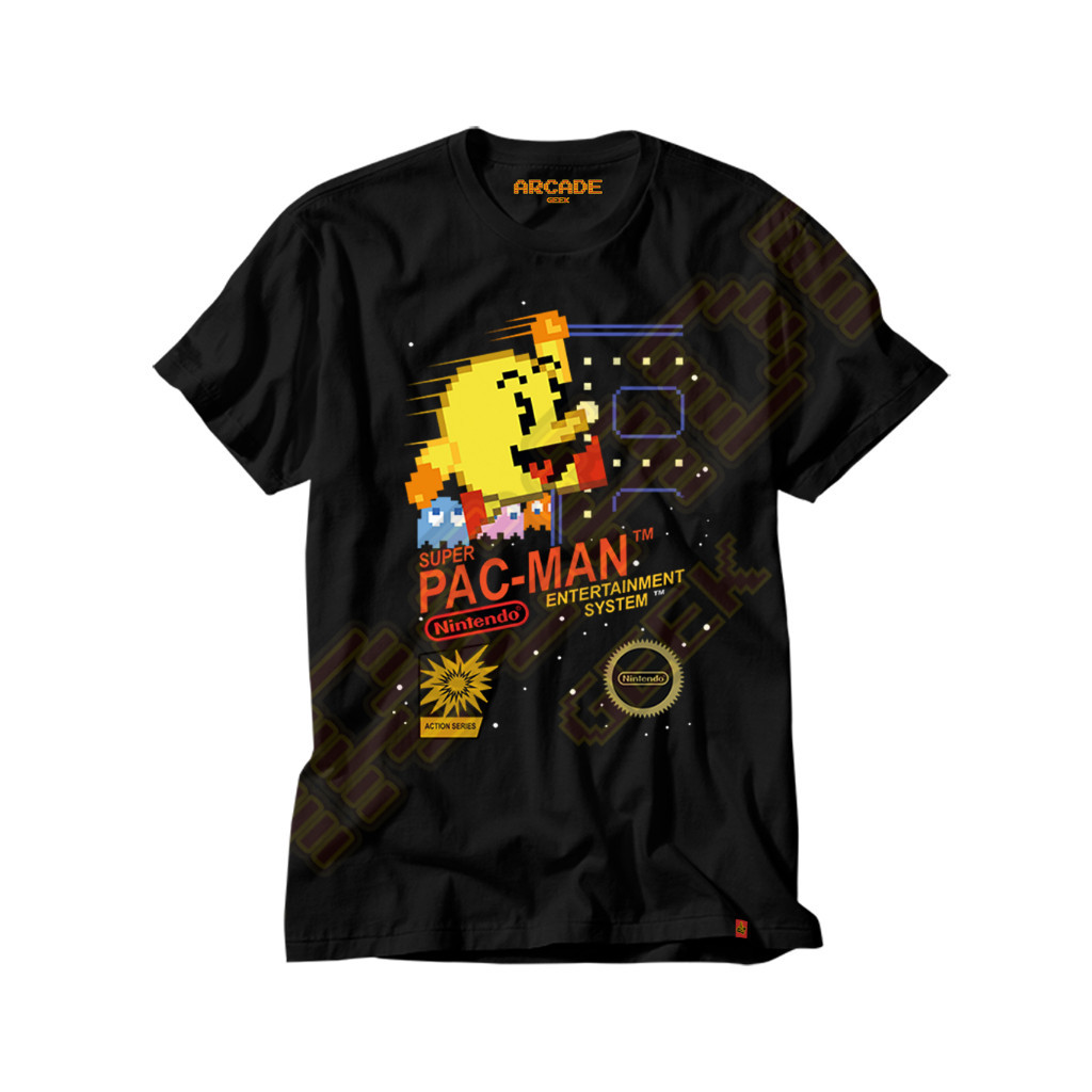 Camiseta Gamer Retro Pac Man Nes
