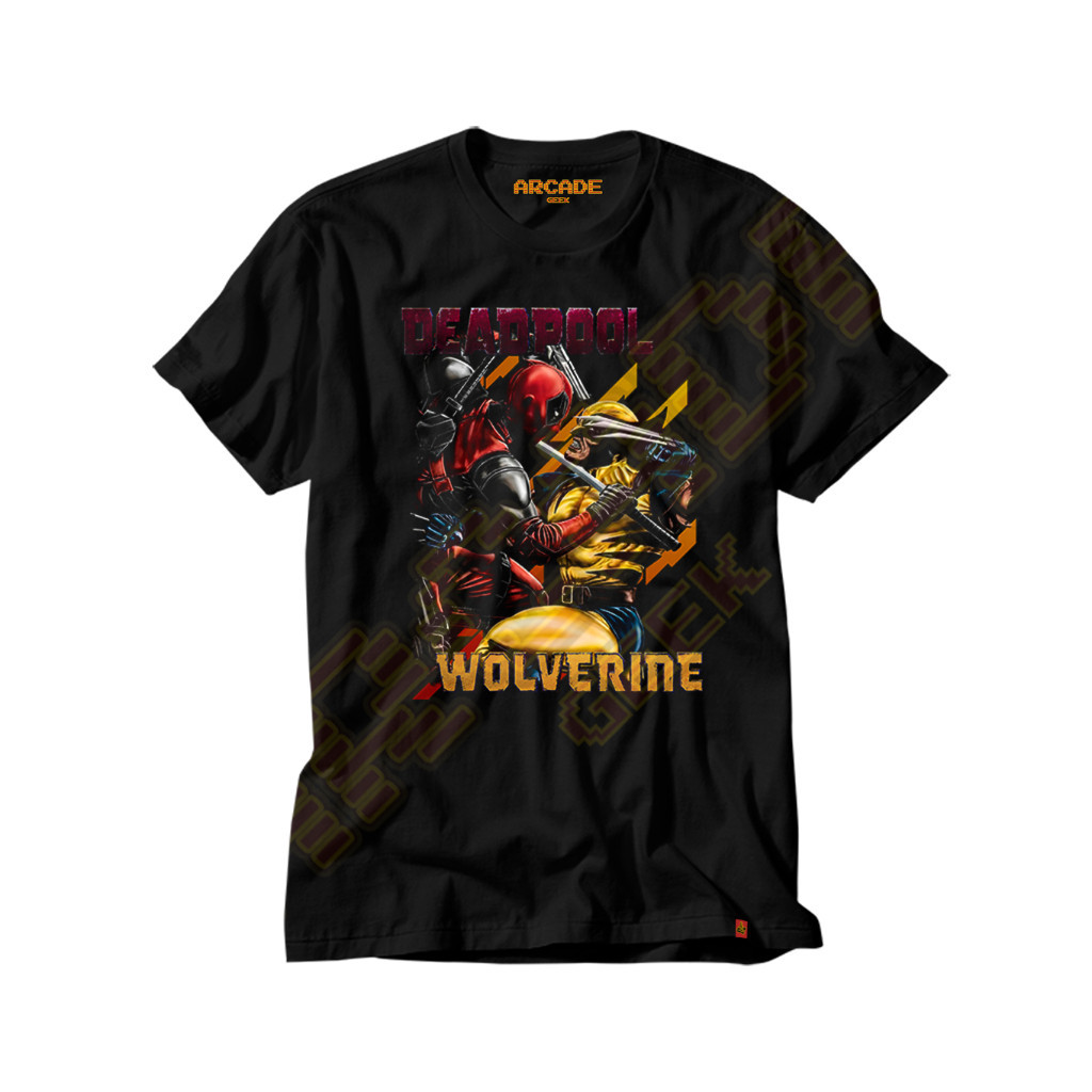 Camiseta Deadpool e Wolverine Mercenario weapon X Friends