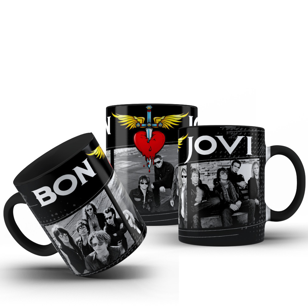 Caneca Bandas de Rock Heavy Metal Hard Rock anos 80 Guns Metallica Pink Floyd Kiss Iron Maiden