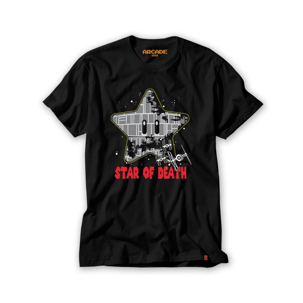Camiseta Star Wars Death Star Estrela da Morte Gamer Mario