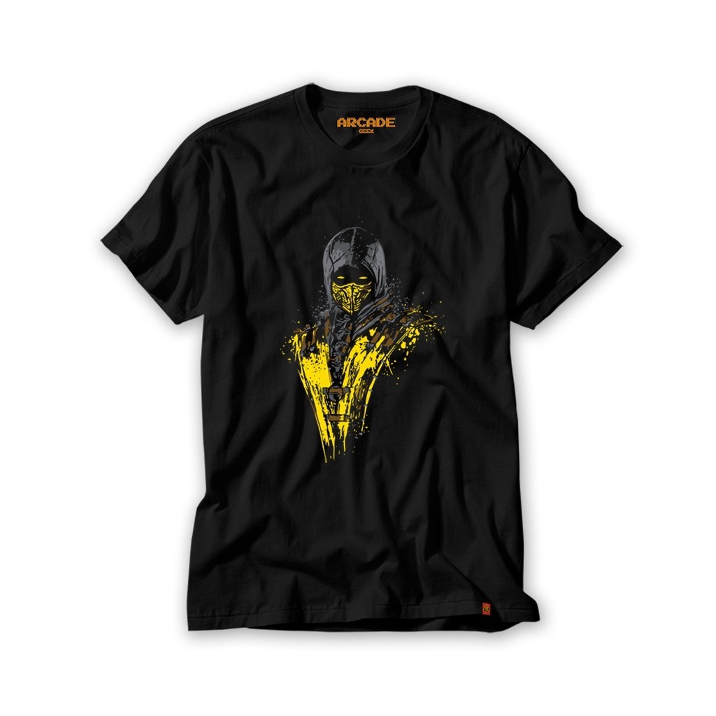 Camiseta Mortal Kombat Scorpion Ninja Get Over Here Fatality