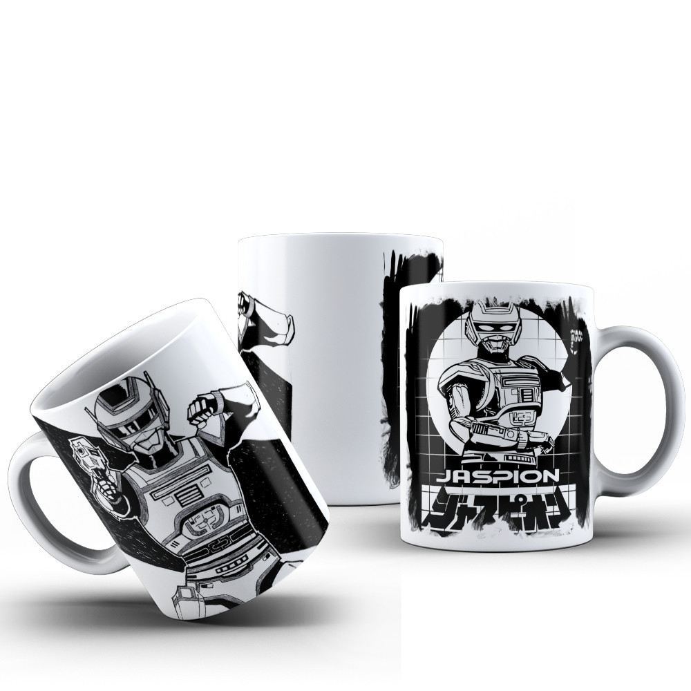 Caneca Tokusatsu Jaspion Nostalgia Retro