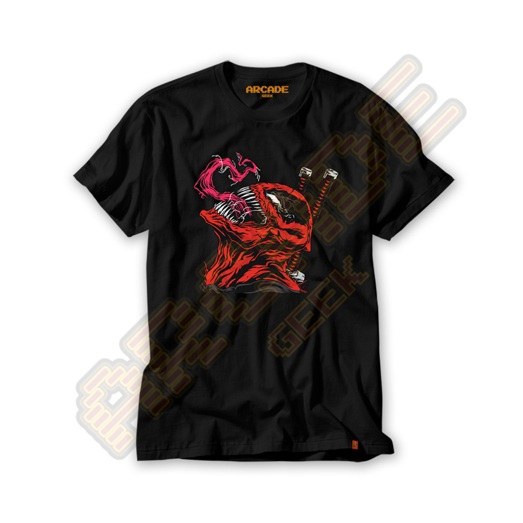 Camiseta Anti Heroi Deadpool Simbionte Venom Mercenario