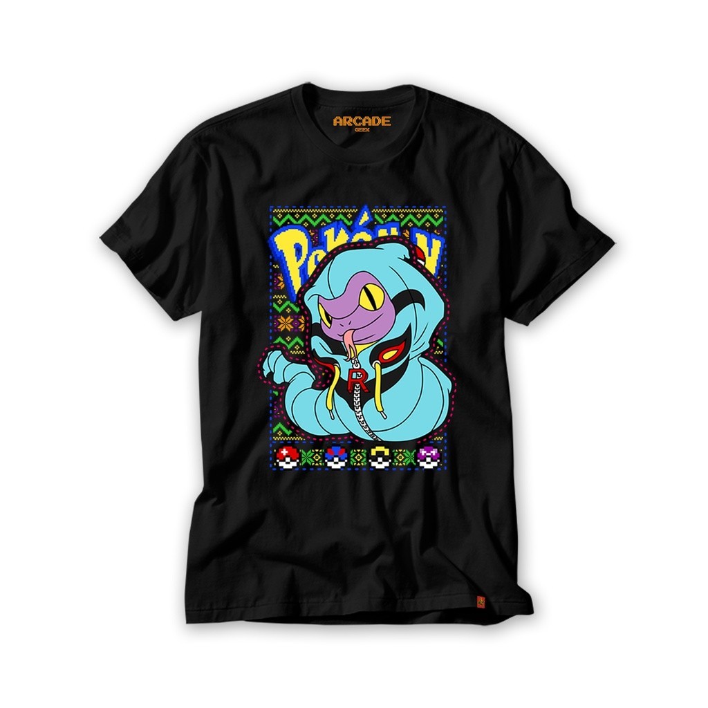 Camiseta Pokemon Ekans Arbok Ash Pokebola Equipe Rocket Anime Manga