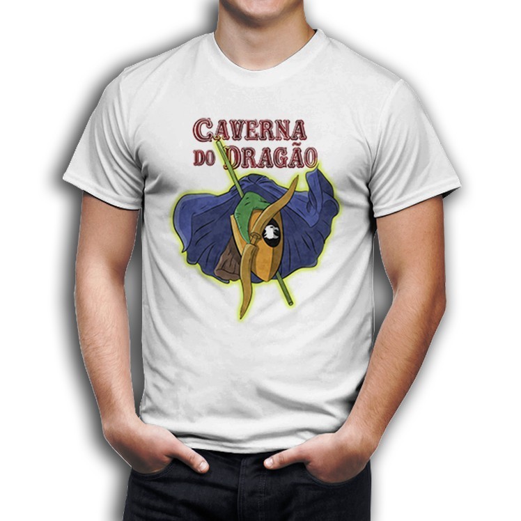Camiseta Caverna do Dragão Dungeons and Dragons Weapons Armas Eric Sheila Diana Presto Bobby Hank