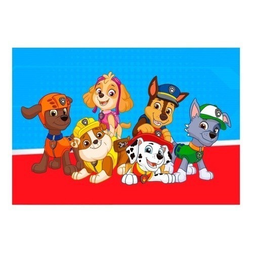 Papel de Arroz para Bolo de Aniversário Patrulha Canina - Modelo 8