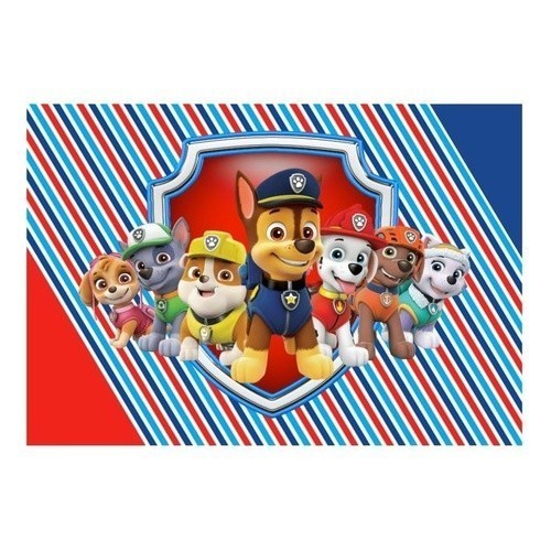 Papel de Arroz para Bolo de Aniversário Patrulha Canina - Modelo 3