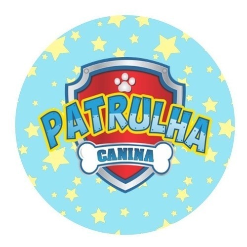 Papel de Arroz para Bolo de Aniversário Patrulha Canina - Modelo 21