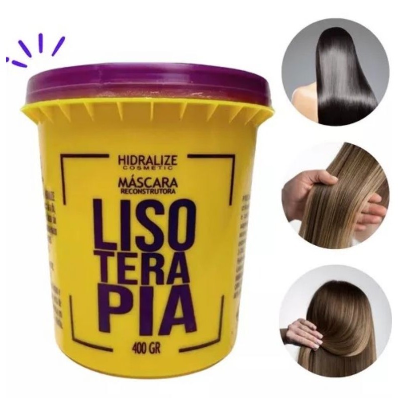 Máscara De Reconstrução e Hidratação Capilar 400 Gr Lisoterapia Hidralize