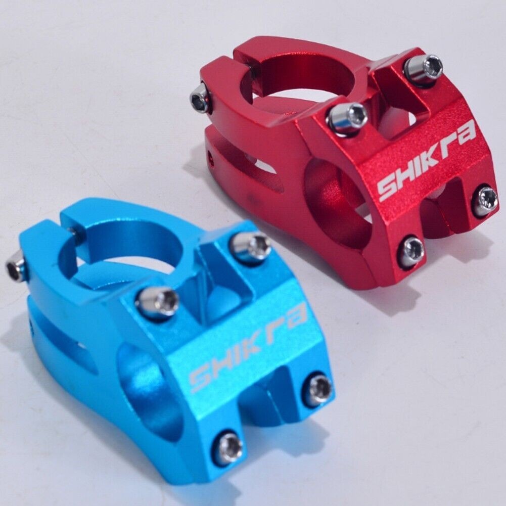 SHIKRA Bicycle Stem Short Power Mountain Bike Guia Riser Handle Ciclismo Mesa 31.8x45mm - 25.4x35mm