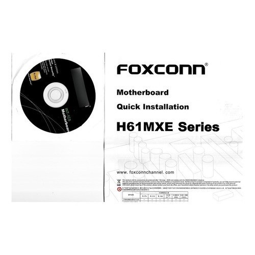 Livro Manual Da Placa Mãe Foxconn H61mxe Int-1c5 Com Cd Instalação