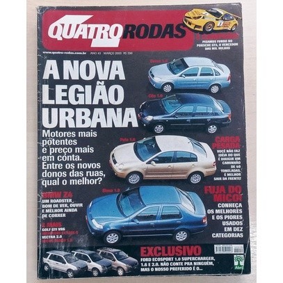 Quatro Rodas 512 2003 Bmw Z4 Golf Gti Vr6 Classe G Vectra