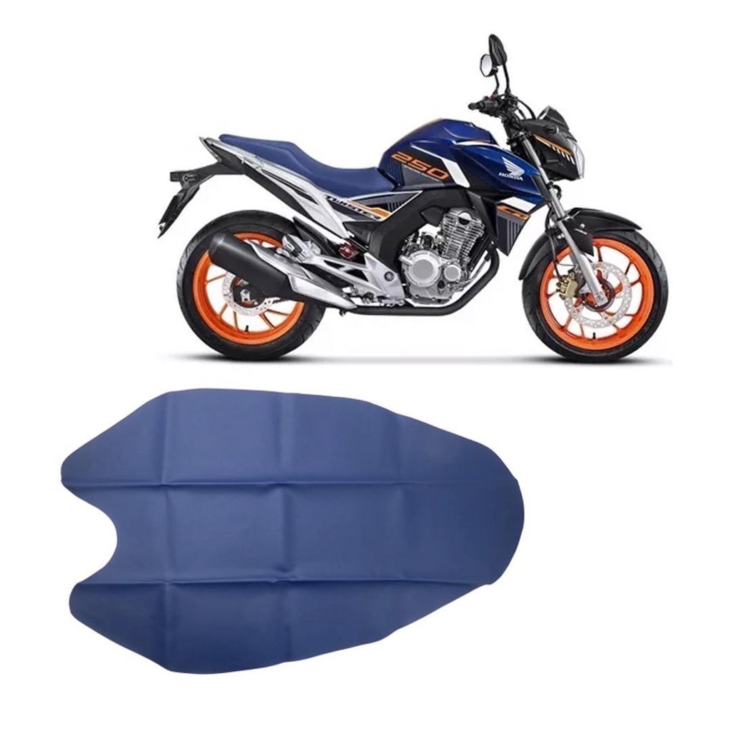 CAPA BANCO - CB 250 TWISTER 16/22 - AZUL em Oferta na Shopee