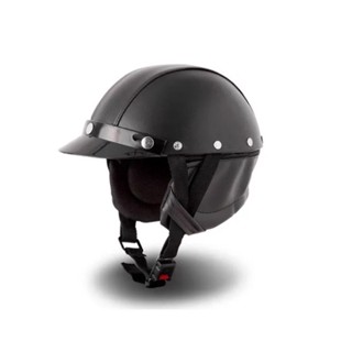 Capacete Coquinho Couro Bike Chopper Custom harley em Oferta na Shopee