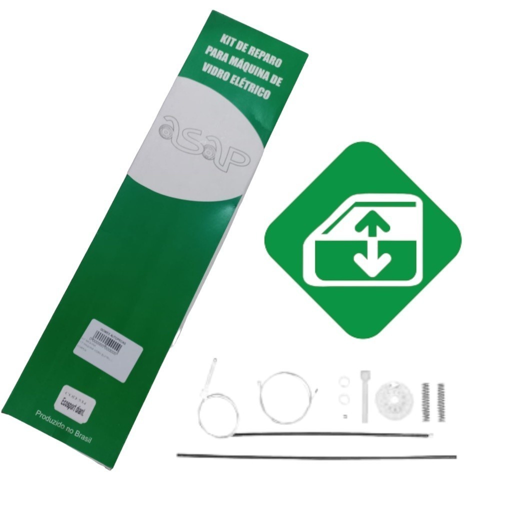 KIT REPARO MAQUINA VIDRO ELETRICO DIANT.C3 ANTIGO 4 PORTAS
