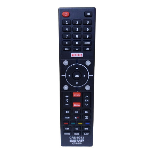 Controle Remoto Compatível Tv Semp Toshiba Led Smart +pilhas
