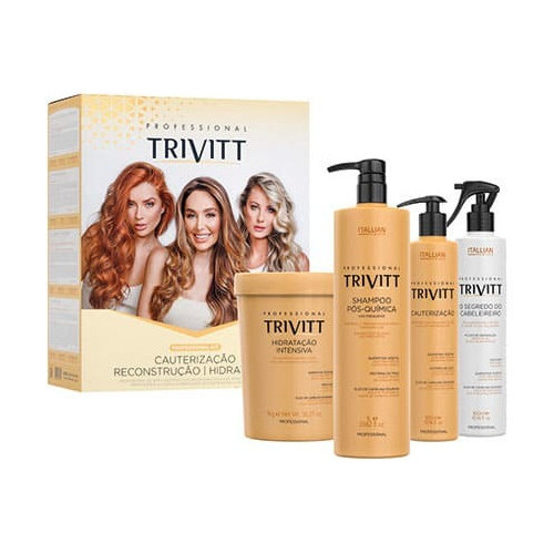 Kit C4 Produtos Trivitt Itallian Hidratação E Reconstrução