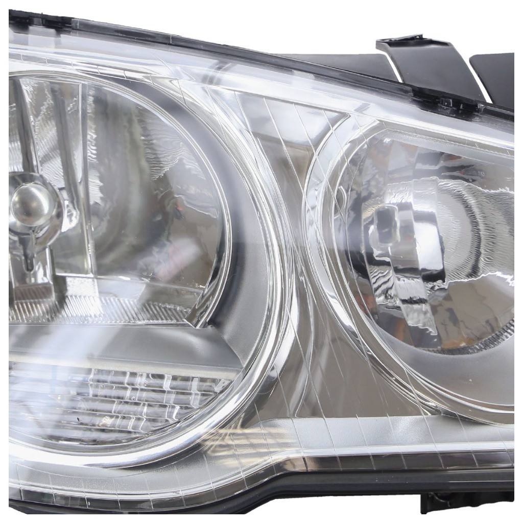 Detalhes do Farol Dianteiro Golf 2008 2009 2010 2011 2012 2013 Máscara Cromada Foco Duplo Lente Lisa