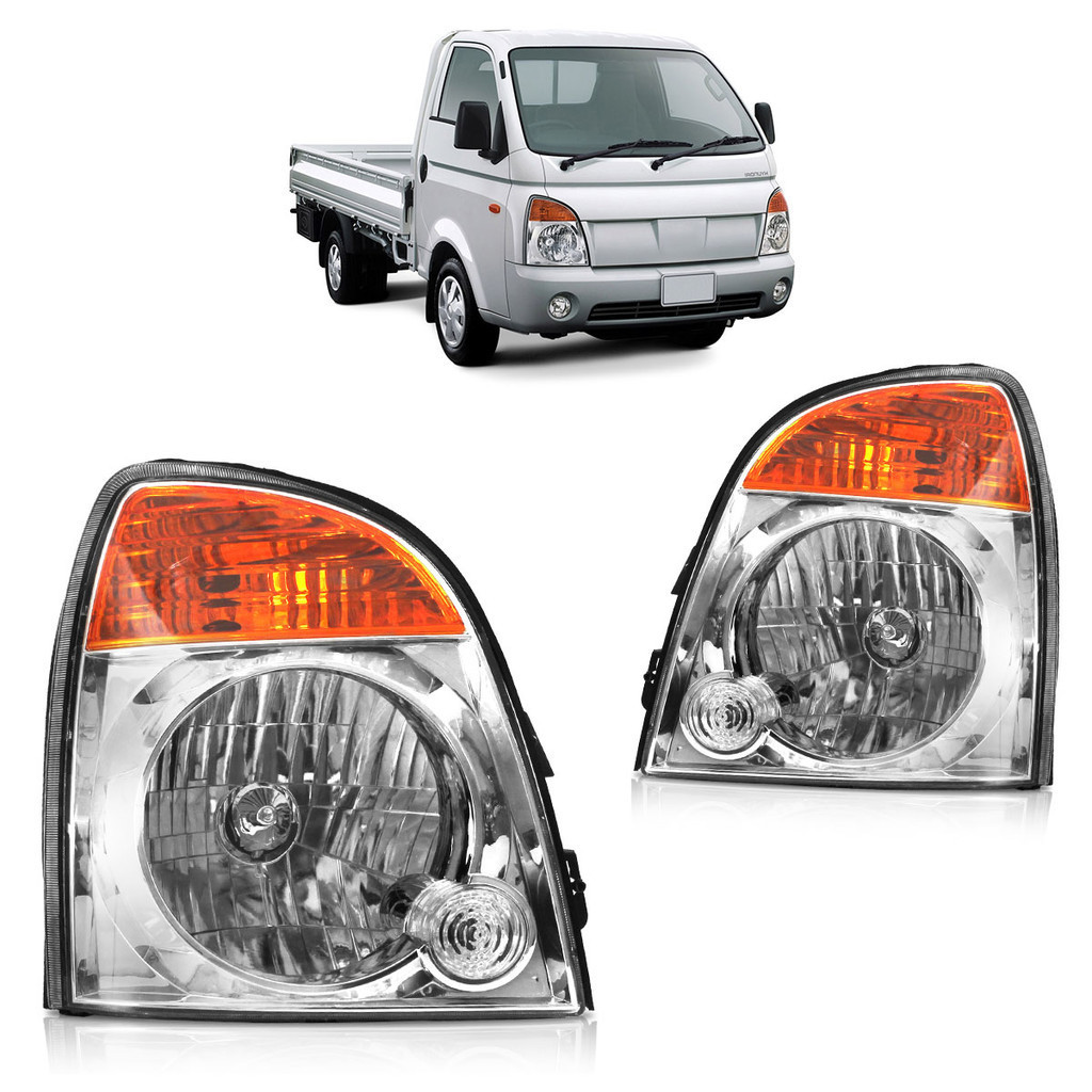 Par Farol Dianteiro HR 2006 2007 2008 2009 2010 2011 2012 2013 2014 2015 2016 Máscara Cromada em Oferta na Shopee