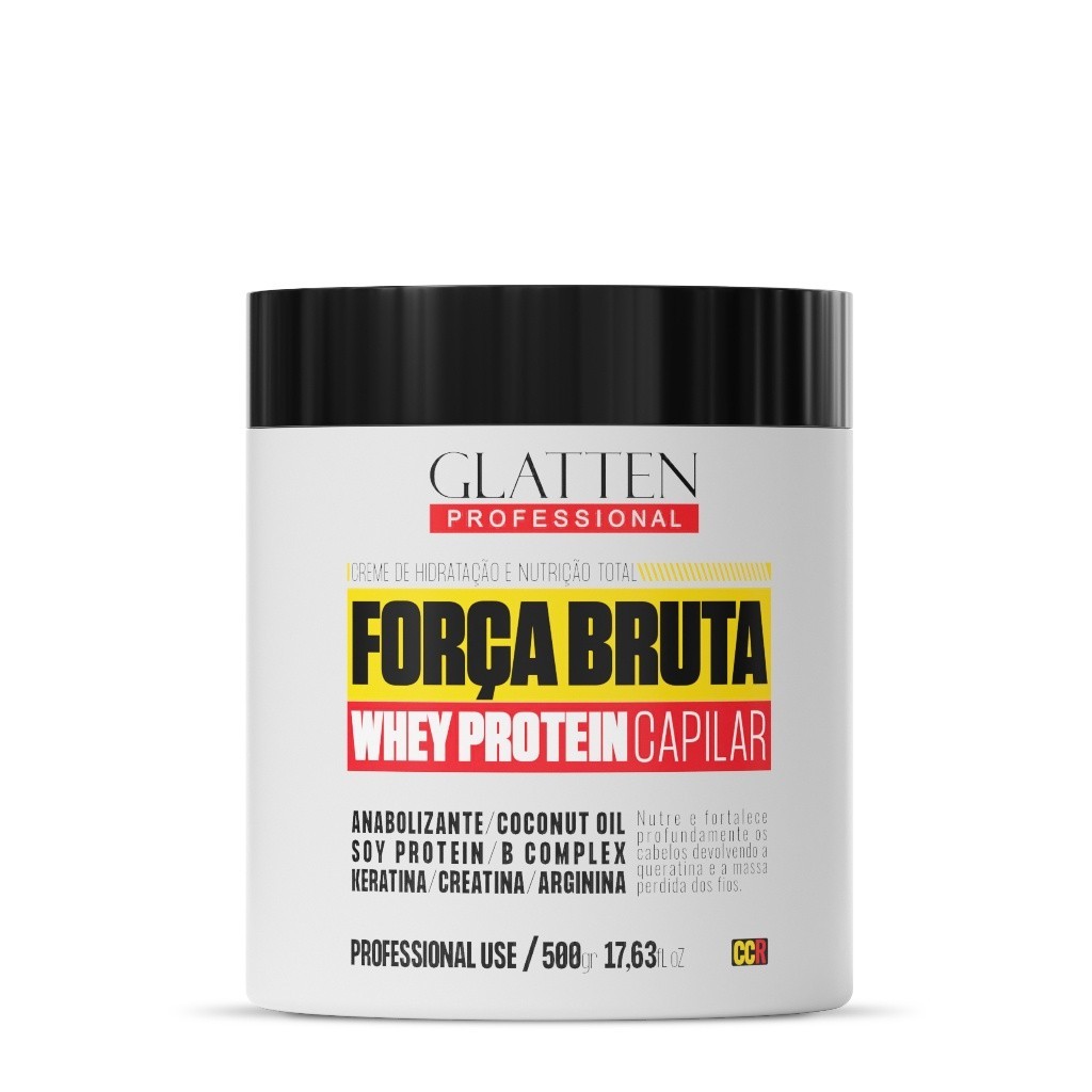 Máscara de Reconstrução e Nutrição - Força Bruta - 500g em Oferta na Shopee