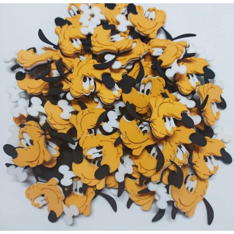 20 Apliques em Eva (cachorro Pluto)