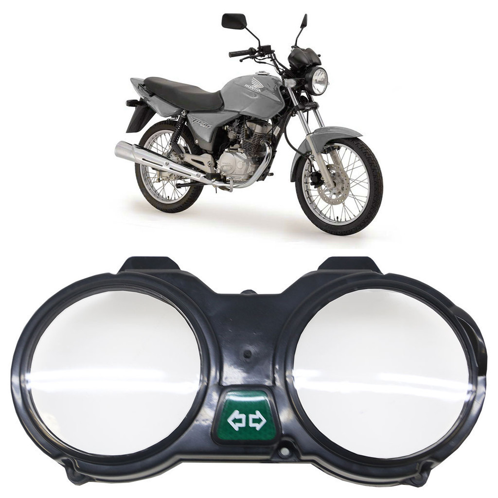 Carcaça Do Painel Superior Cg 150 Titan 2004 2005 2006 2007 2008 Preto Liso Lente Acrilico - Spare Parts and Accessories for Vehicles