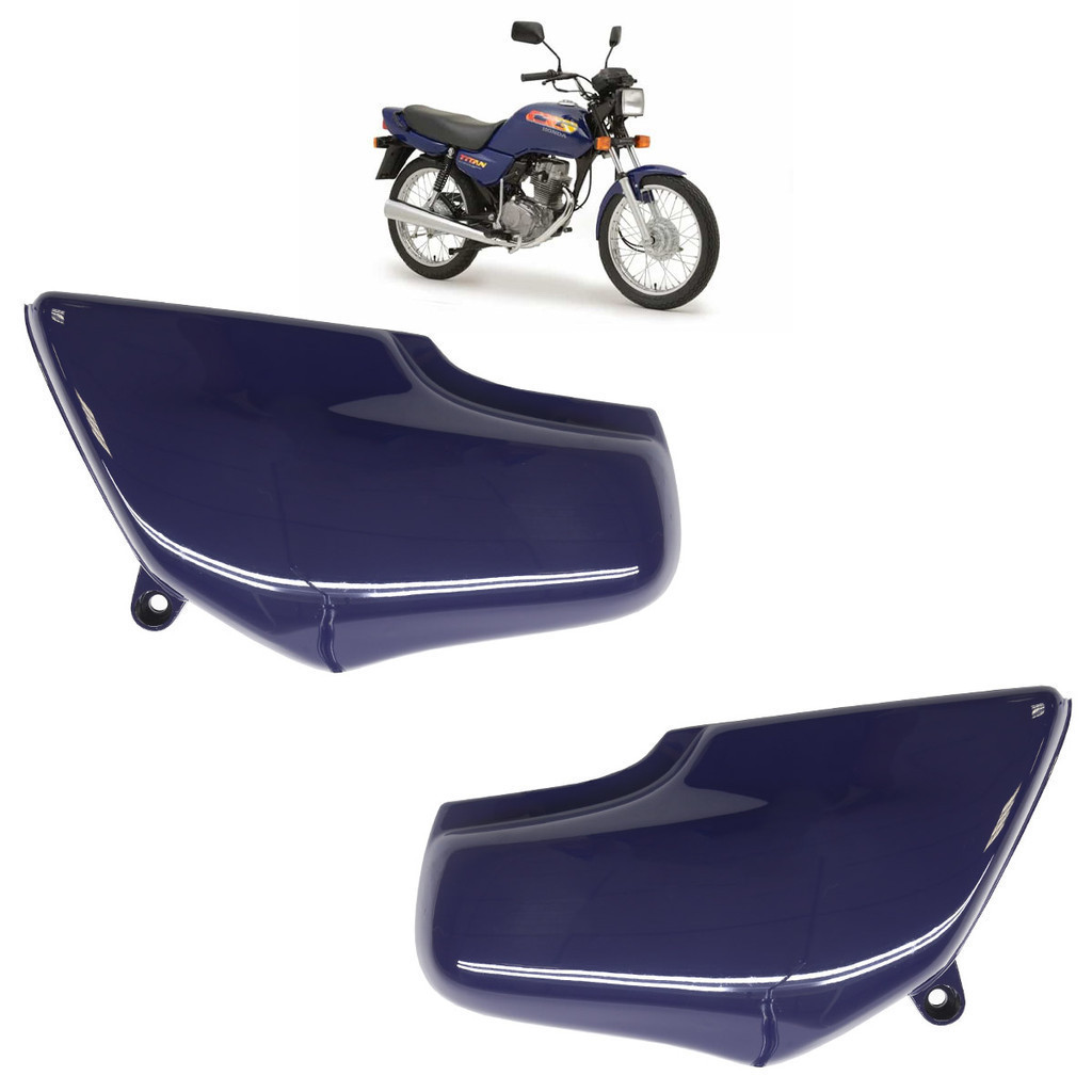 Par Tampa Lateral Cg 125 Titan 1994 1995 1996 1997 1998 1999 2000 Azul Liso em Oferta na Shopee