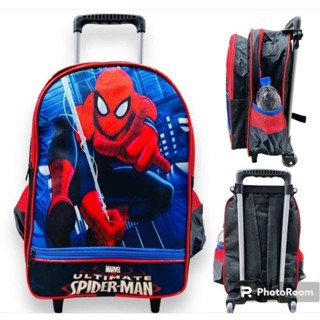 Mochila Escolar Infantil Grande Com Rodinha Homem Aranha em Oferta na Shopee