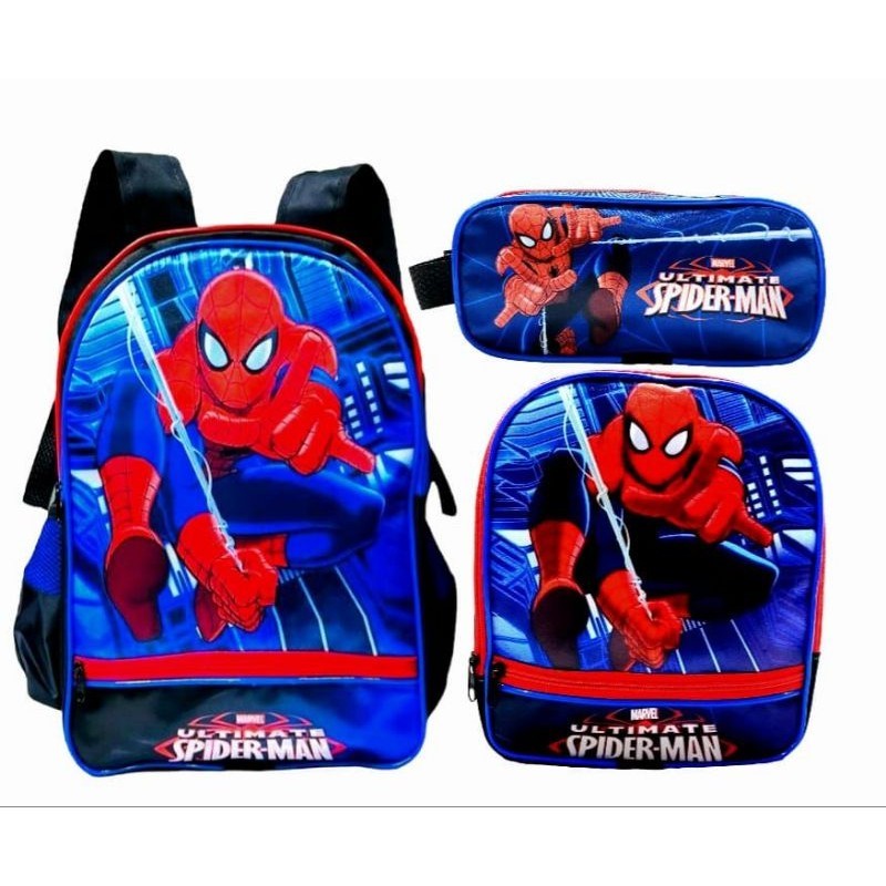 Kit Escolar Infantil Grande De Costa Homem Aranha em Oferta na Shopee