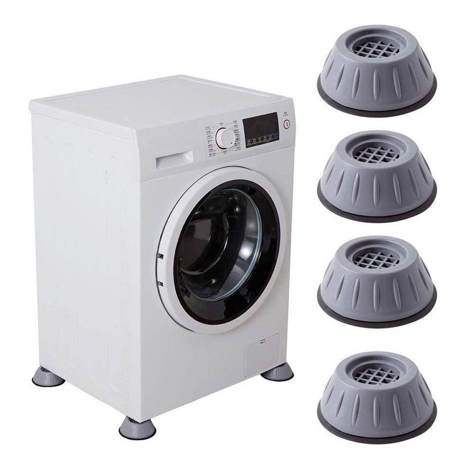 Suporte Pé Máquina de Lavar Nivelador Kit 4 Peças  Anti Vibração Amortecedor De Borracha Pezinho