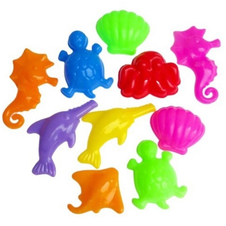 Forminhas de Modelar Areia 50 unidades Diversão Garantida para as Crianças em Oferta na Shopee