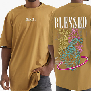 Camisa Estampada Camiseta Oversize - 3325 em Oferta na Shopee