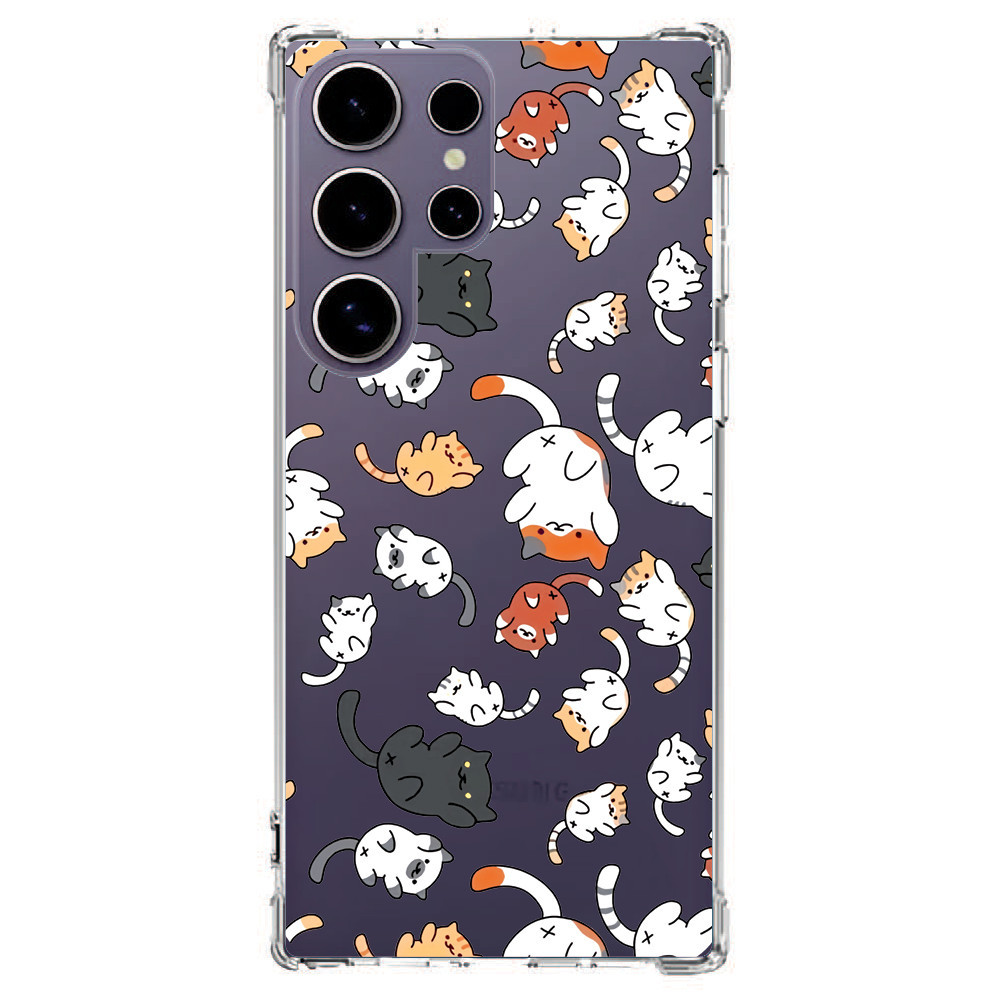 Capinha Capa (1566) GATOS para SAMSUNG GALAXY NOTE 20 ULTRA,NOTE 20+,NOTE 20,S23 ULTRA,S23+,S23 FE,S23,S22 ULTRA,S22+,S22,S21 ULTRA,S21+,S21 FE,S21,S20 ULTRA,S20+,S20 FE,S20,S10+,S10E,S10 LITE,S10,S9+,S9,A73,A72,A71,A70S,A70
