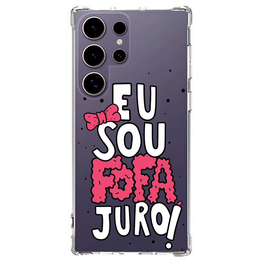 Capinha Capa (0165) EU SOU FOFA para SAMSUNG GALAXY NOTE 20 ULTRA,NOTE 20+,NOTE 20,S23 ULTRA,S23+,S23 FE,S23,S22 ULTRA,S22+,S22,S21 ULTRA,S21+,S21 FE,S21,S20 ULTRA,S20+,S20 FE,S20,S10+,S10E,S10 LITE,S10,S9+,S9,A73,A72,A71,A70S,A70